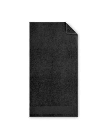 ISLAND 50 Serviette à main en coton Couleurs : noir objet promotionnel éco-responsable