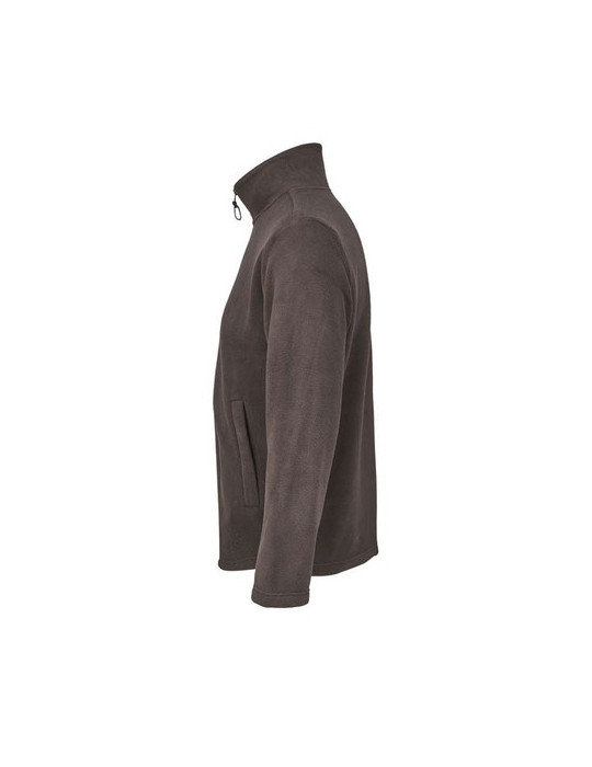 NITRO VESTE ZIPPE UNISEXE Taille textile : L Couleurs : chocolat foncé marquage laser ultra précis