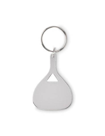 KEPAD Porte-clés en aluminium Couleurs : argenté mat impression haute définition