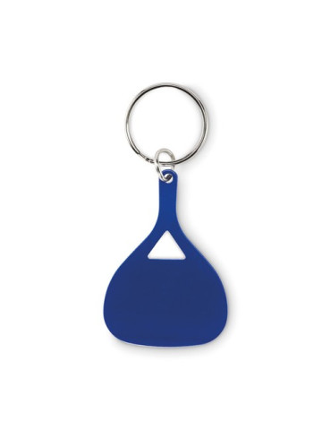 KEPAD Porte-clés en aluminium Couleurs : bleu marquage laser ultra précis