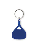 KEPAD Porte-clés en aluminium Couleurs : bleu marquage laser ultra précis