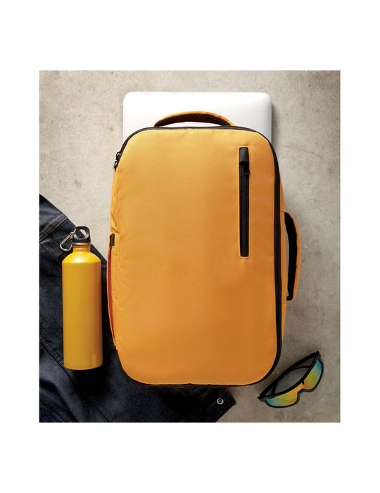 FLYSAFE Sac à dos taille cabine Couleurs : ocre personnalisation sur mesure