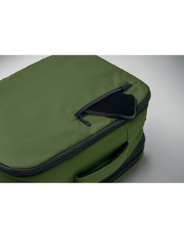 FLYSAFE Sac à dos taille cabine Couleurs : vert foncé impression logo haute qualité