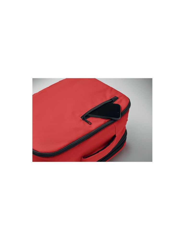 FLYSAFE Sac à dos taille cabine Couleurs : rouge objet publicitaire robuste