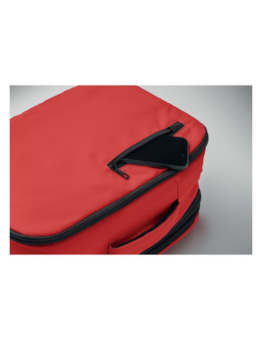 FLYSAFE Sac à dos taille cabine Couleurs : rouge objet publicitaire robuste
