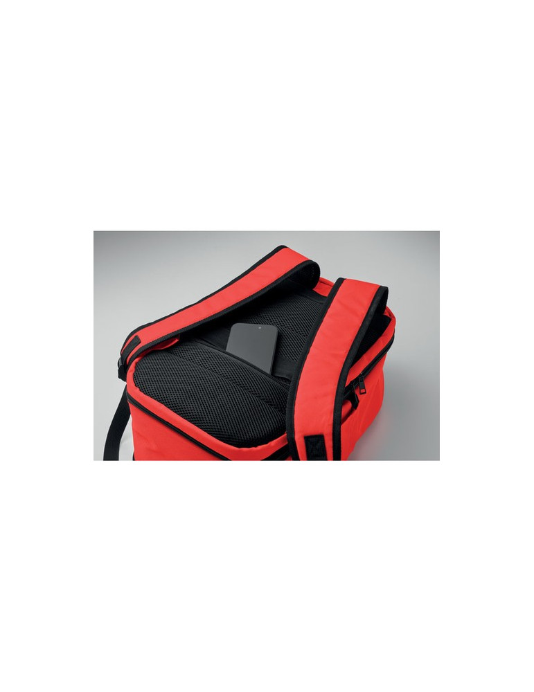 FLYSAFE Sac à dos taille cabine Couleurs : rouge impression haute définition