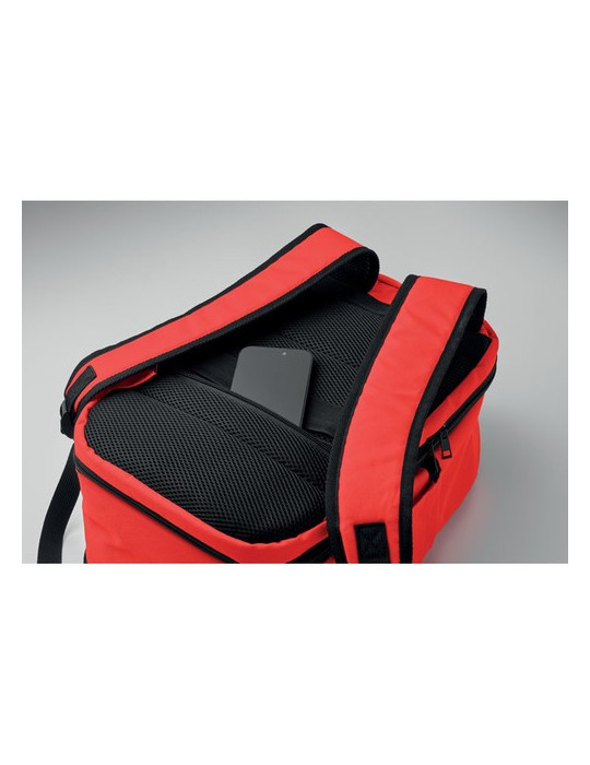 FLYSAFE Sac à dos taille cabine Couleurs : rouge impression haute définition