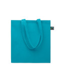 OSOLE++ COLOUR Sac shopping Fairtrade 180 gr Couleurs : turquoise personnalisable avec votre logo