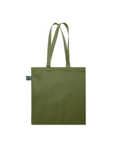 OSOLE++ COLOUR Sac shopping Fairtrade 180 gr Couleurs : vert foncé objet publicitaire robuste