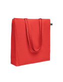 OSOLE++ COLOUR Sac shopping Fairtrade 180 gr Couleurs : rouge cadeau collaborateur premium