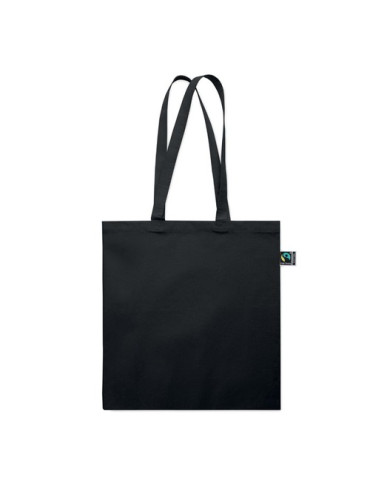 OSOLE++ COLOUR Sac shopping Fairtrade 180 gr Couleurs : noir objet promotionnel éco-responsable