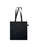 OSOLE++ COLOUR Sac shopping Fairtrade 180 gr Couleurs : noir objet promotionnel éco-responsable