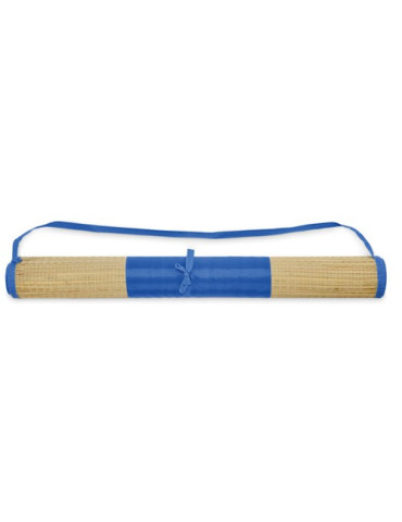 RAFIA Natte plage paille naturelle Couleurs : bleu royal