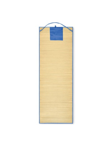 RAFIA Natte plage paille naturelle Couleurs : bleu royal 2