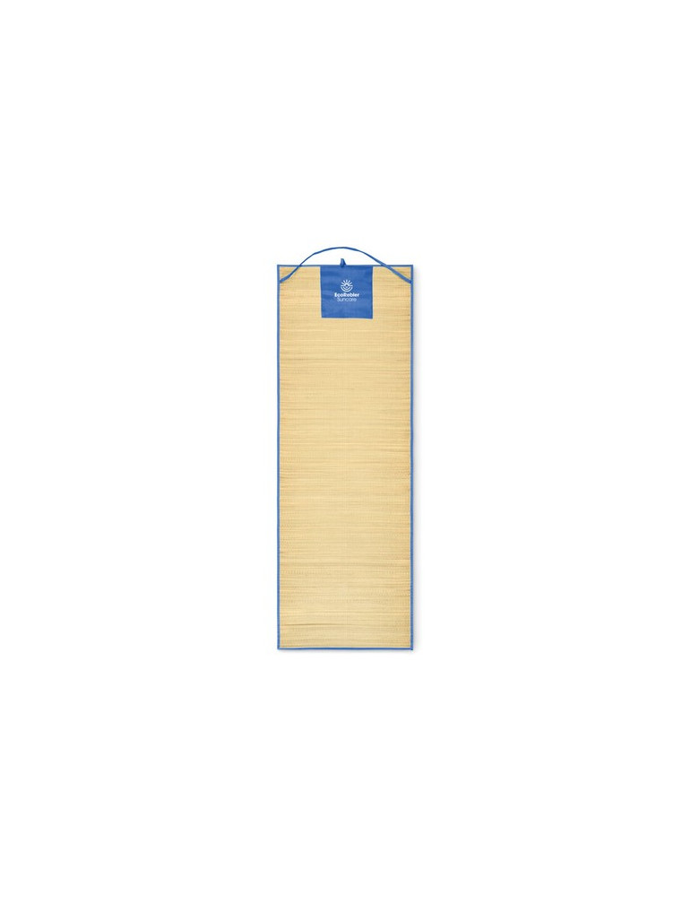 RAFIA Natte plage paille naturelle Couleurs : bleu royal personnalisation rapide en France