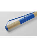 RAFIA Natte plage paille naturelle Couleurs : bleu royal impression logo haute qualité