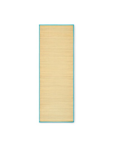 RAFIA Natte plage paille naturelle Couleurs : turquoise cadeau collaborateur premium