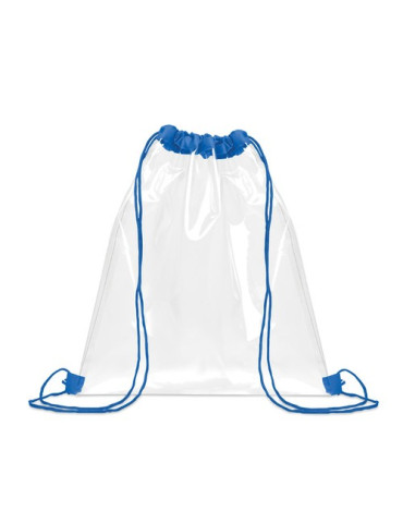 USEE Sac à cordon transparent Couleurs : bleu royal