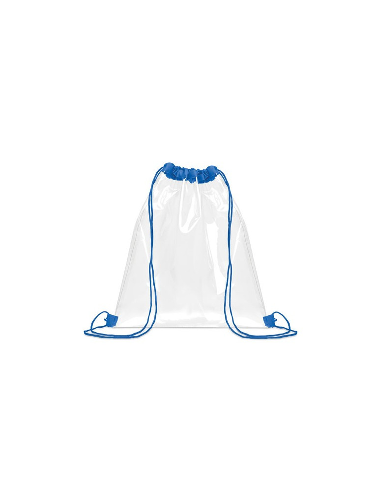 USEE Sac à cordon transparent Couleurs : bleu royal