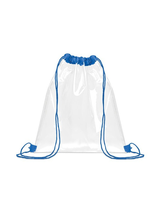 USEE Sac à cordon transparent Couleurs : bleu royal