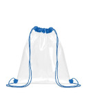 USEE Sac à cordon transparent Couleurs : bleu royal