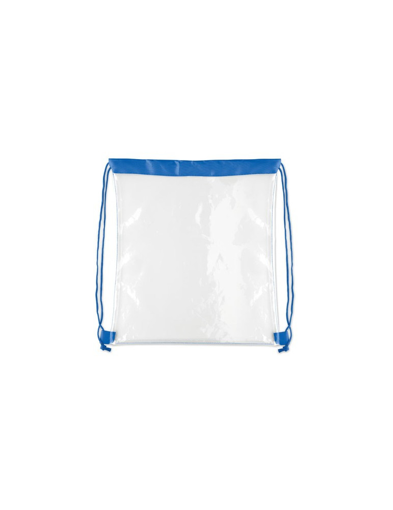 USEE Sac à cordon transparent Couleurs : bleu royal objet promotionnel éco-responsable