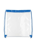 USEE Sac à cordon transparent Couleurs : bleu royal objet promotionnel éco-responsable
