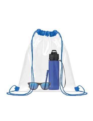 USEE Sac à cordon transparent Couleurs : bleu royal personnalisation rapide en France