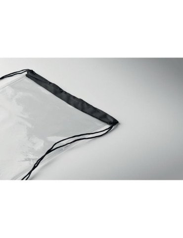 USEE Sac à cordon transparent Couleurs : noir accessoire événementiel unique