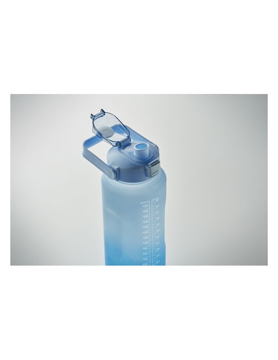 ACTIVATE MAX Bouteille d'eau RPET 2L Couleurs : bleu royal marquage laser ultra précis