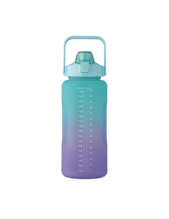 ACTIVATE MAX Bouteille d'eau RPET 2L Couleurs : turquoise marquage laser ultra précis