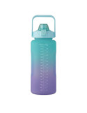 ACTIVATE MAX Bouteille d'eau RPET 2L Couleurs : turquoise marquage laser ultra précis