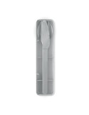 MESTECK Couverts en acier inoxydable Couleurs : gris cadeau collaborateur premium