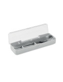 MESTECK Couverts en acier inoxydable Couleurs : gris cadeau client original