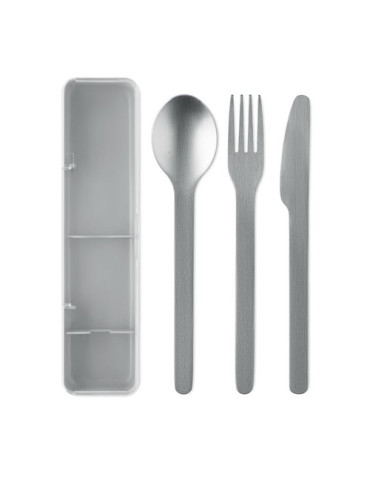 MESTECK Couverts en acier inoxydable Couleurs : gris personnalisation sur mesure