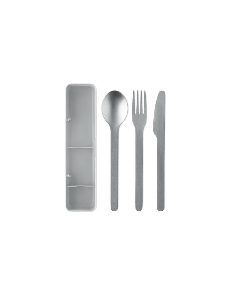 MESTECK Couverts en acier inoxydable Couleurs : gris personnalisation sur mesure