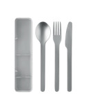 MESTECK Couverts en acier inoxydable Couleurs : gris personnalisation sur mesure