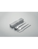 MESTECK Couverts en acier inoxydable Couleurs : gris goodies publicitaire durable