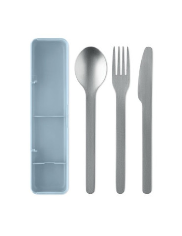 MESTECK Couverts en acier inoxydable Couleurs : bleu bébé objet promo petit budget