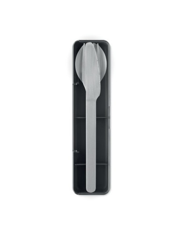 MESTECK Couverts en acier inoxydable Couleurs : noir personnalisation rapide en France