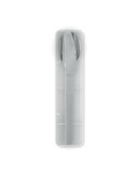 MESTECK Couverts en acier inoxydable Couleurs : blanc objet promotionnel éco-responsable