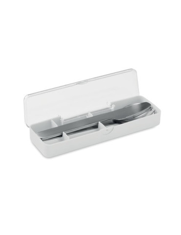 MESTECK Couverts en acier inoxydable Couleurs : blanc goodies entreprise design
