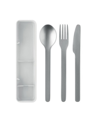 MESTECK Couverts en acier inoxydable Couleurs : blanc cadeau affaires élégant