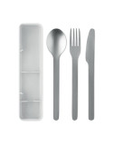 MESTECK Couverts en acier inoxydable Couleurs : blanc cadeau affaires élégant