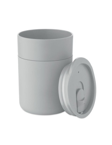 GOBLET Gobelet en PP 330ml Couleurs : gris marquage laser ultra précis