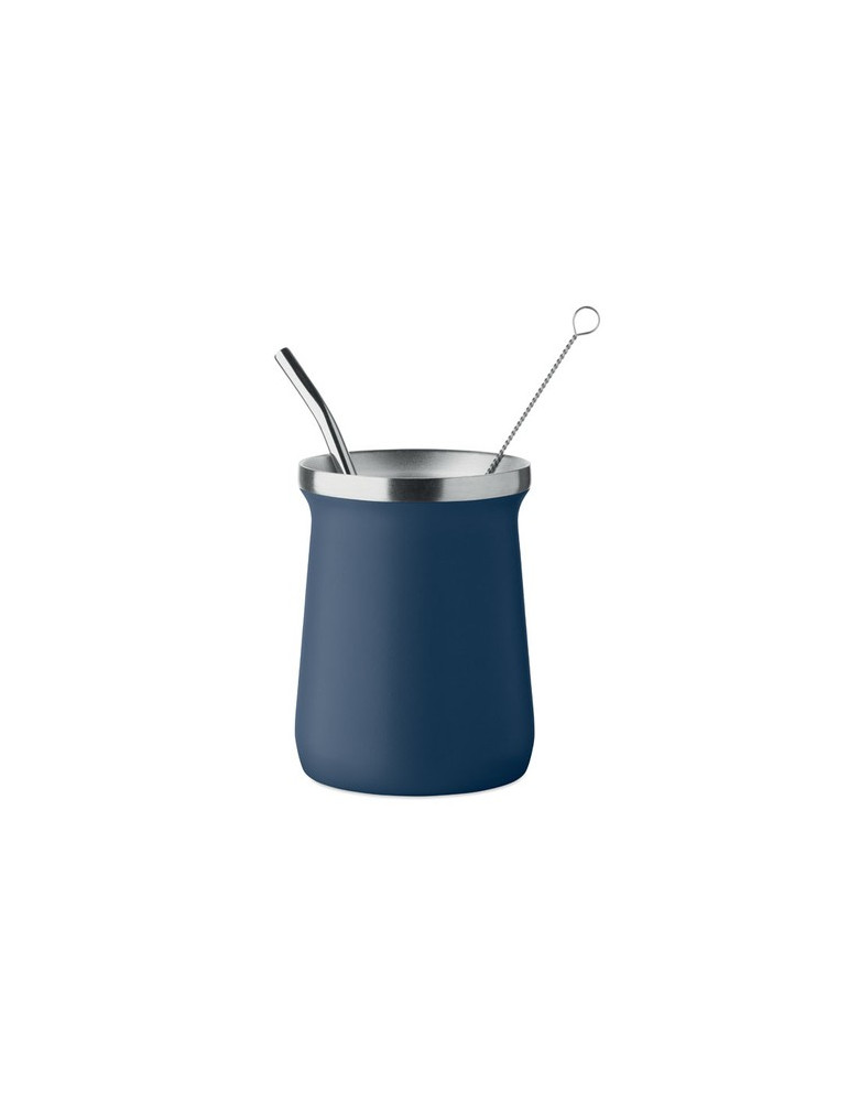 MIYERBA Tasse à thé Yerba maté Couleurs : bleu marine