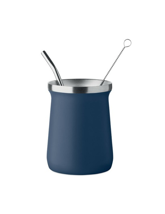 MIYERBA Tasse à thé Yerba maté Couleurs : bleu marine