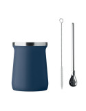 MIYERBA Tasse à thé Yerba maté Couleurs : bleu marine objet promotionnel éco-responsable
