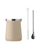 MIYERBA Tasse à thé Yerba maté Couleurs : beige impression haute définition