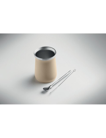 MIYERBA Tasse à thé Yerba maté Couleurs : beige personnalisation rapide en France